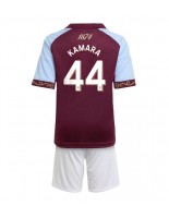 Aston Villa Boubacar Kamara #44 Domácí dres pro děti 2025-26 Krátký Rukáv (+ trenýrky)